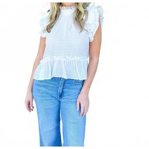 NEW MEET ME IN SANTORINI breeze top in ivory